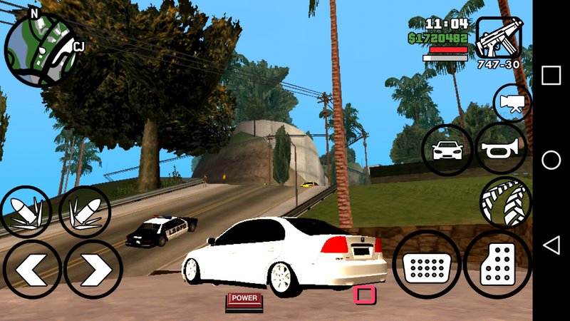 GTA San Andreas Honda  Civic  VTEC2 Android DFF  ONLY  NO TXD 